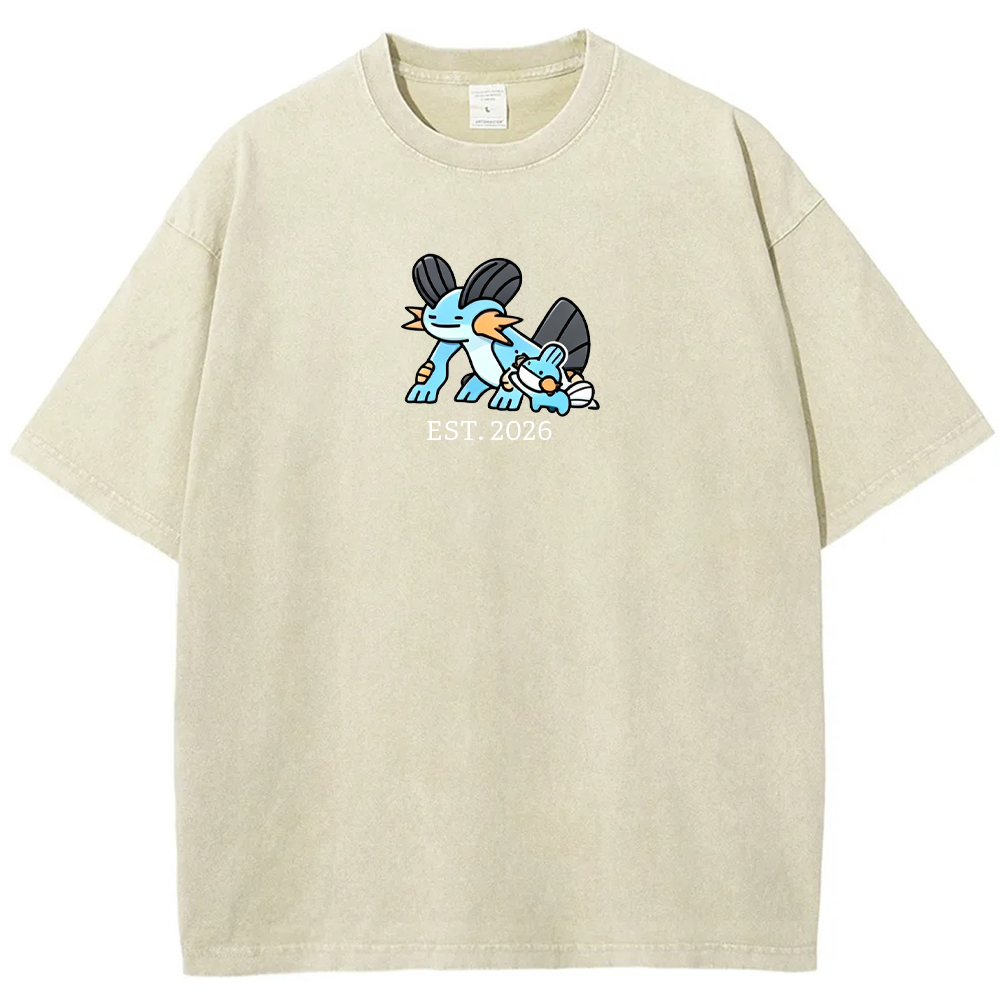 Cute Parent & Kid Swampert Vintage Washed T-Shirt