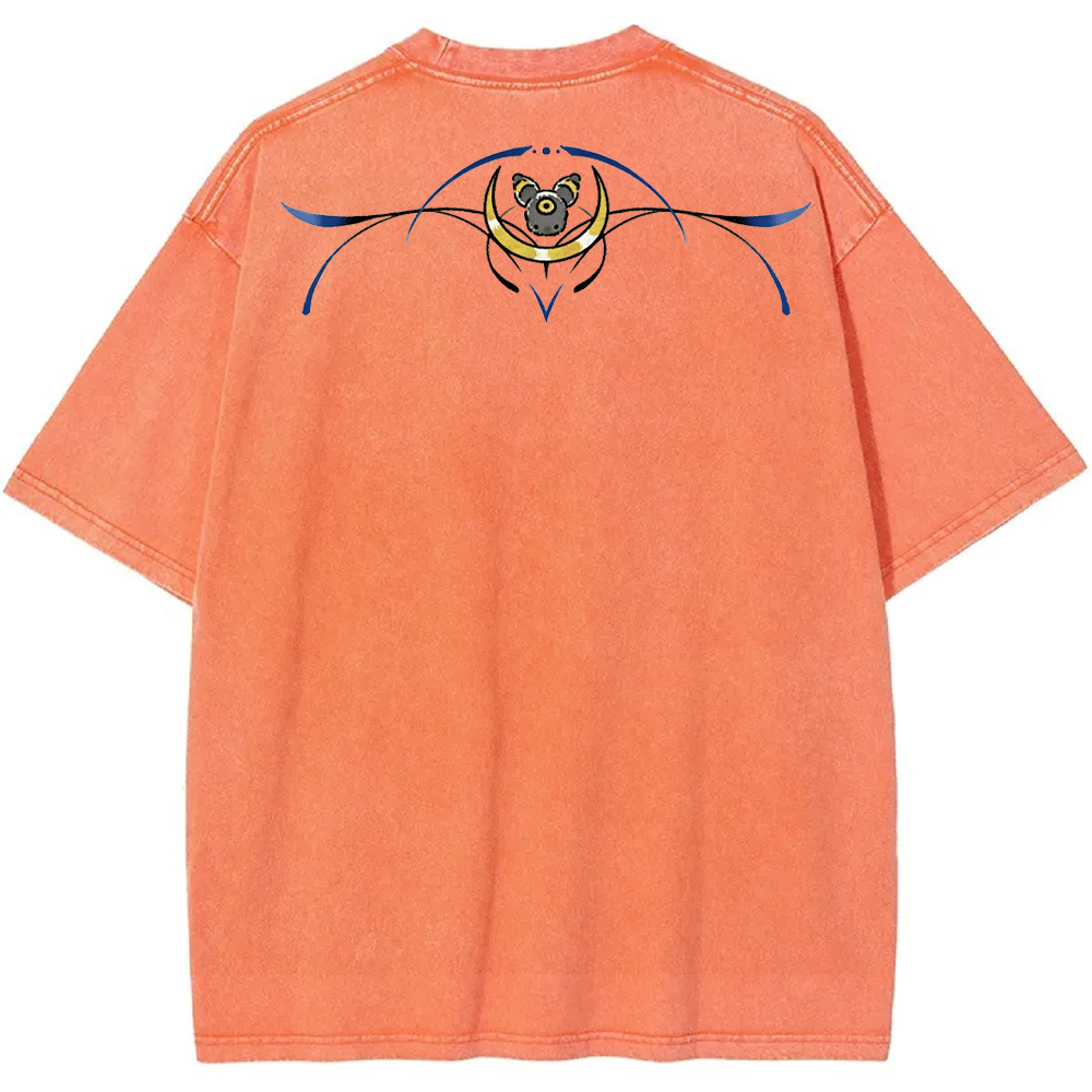 Ornate Umbreon Back Tattoo Cartoon Tee | Pokemon Anime