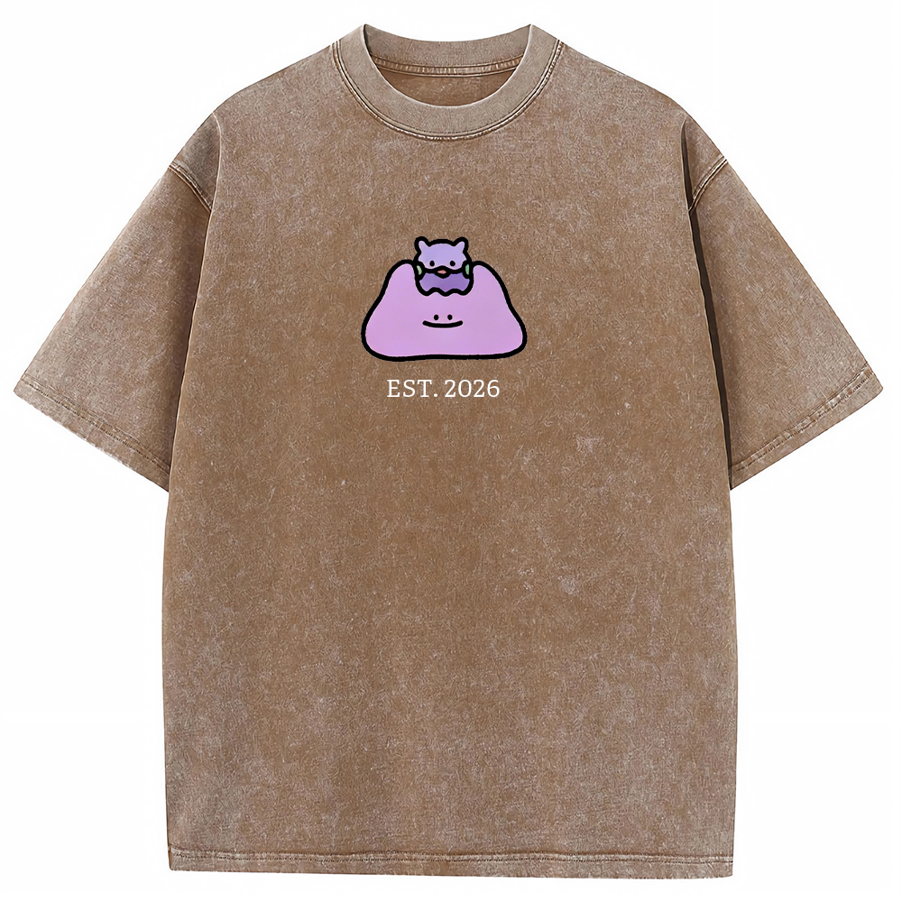 Cute Parent & Kid Ditto Vintage Washed T-Shirt