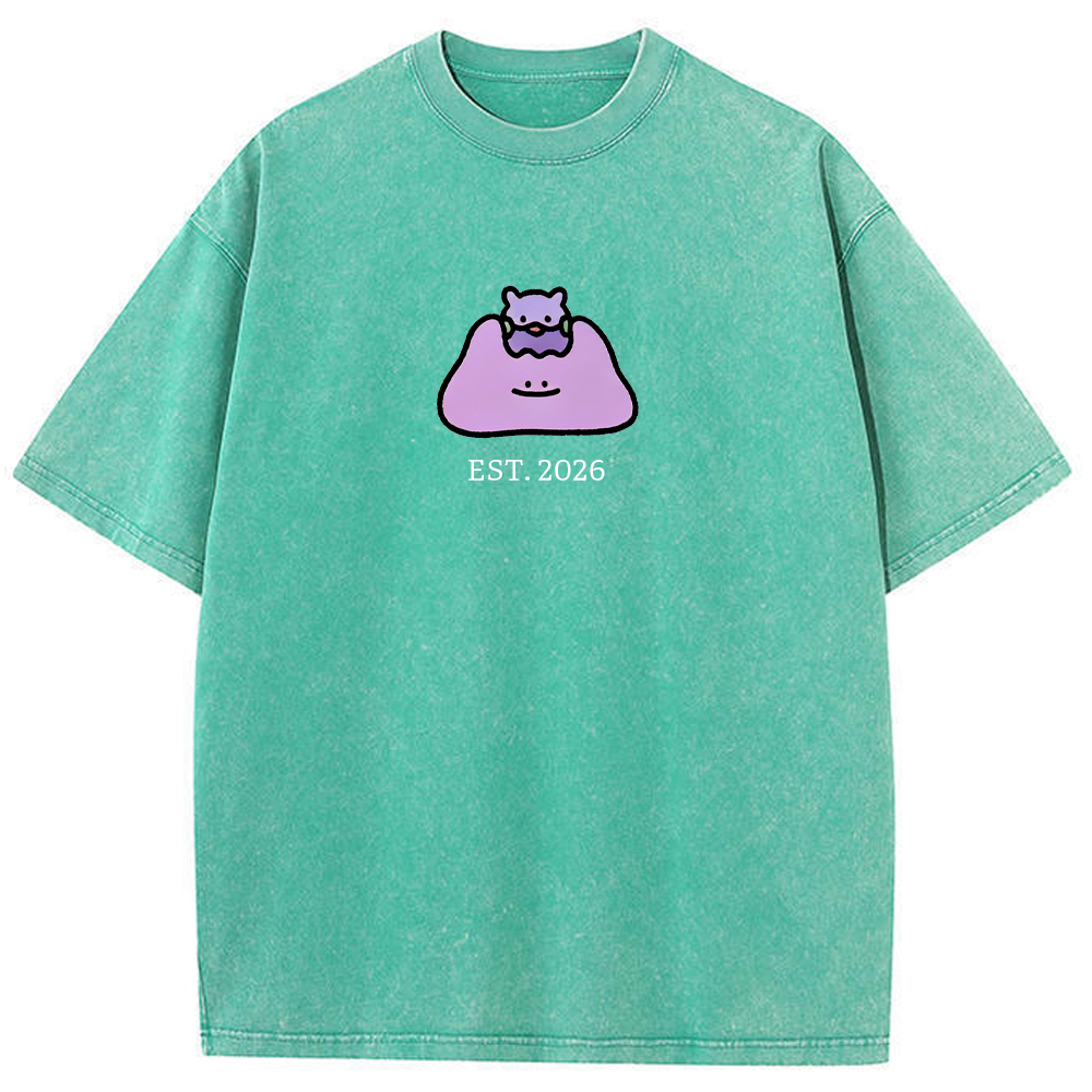 Cute Parent & Kid Ditto Vintage Washed T-Shirt