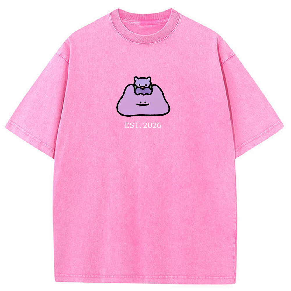 Cute Parent & Kid Ditto Vintage Washed T-Shirt