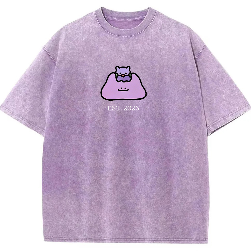 Cute Parent & Kid Ditto Vintage Washed T-Shirt