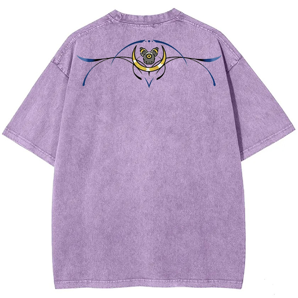 Ornate Umbreon Back Tattoo Cartoon Tee | Pokemon Anime