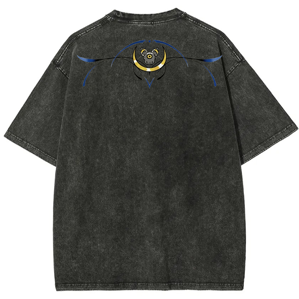 Ornate Umbreon Back Tattoo Cartoon Tee | Pokemon Anime