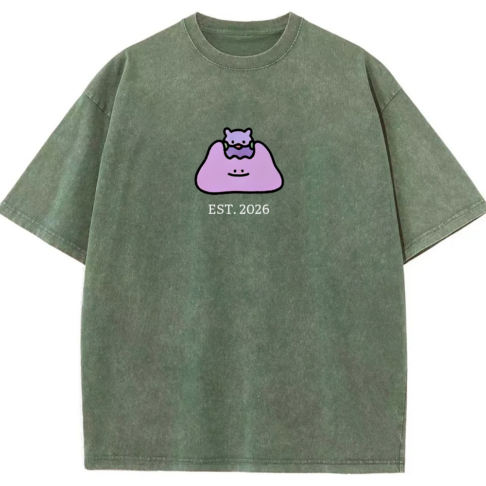 Cute Parent & Kid Ditto Vintage Washed T-Shirt