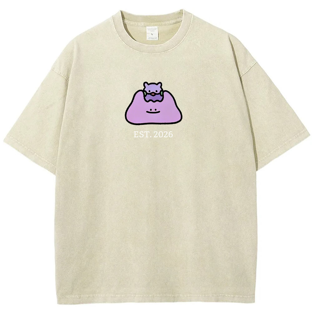 Cute Parent & Kid Ditto Vintage Washed T-Shirt