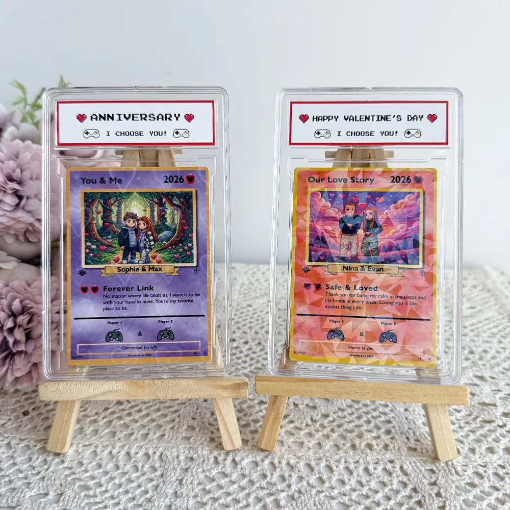 💕Personalized Couple Anime Art Classic Card Pokecard