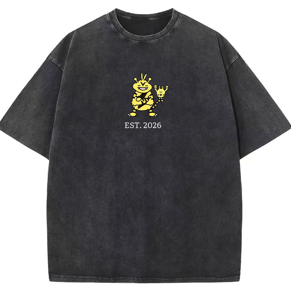 Cute Parent & Kid Electabuzz Vintage Washed T-Shirt