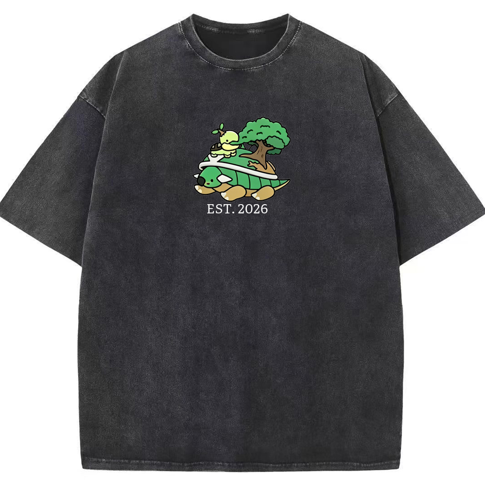 Cute Parent & Kid Torterra Vintage Washed T-Shirt
