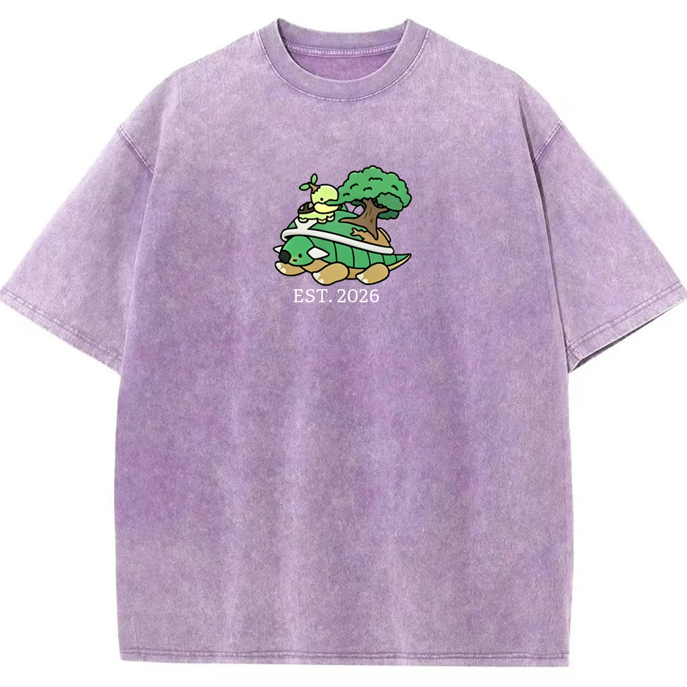 Cute Parent & Kid Torterra Vintage Washed T-Shirt