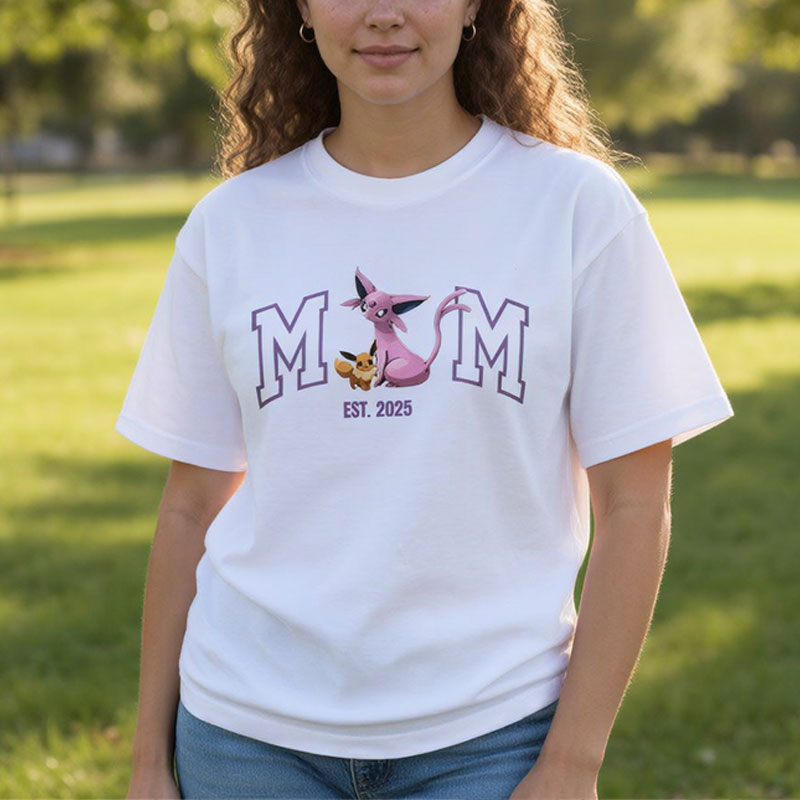 Mom PKM Personalized Print Tee for Mom