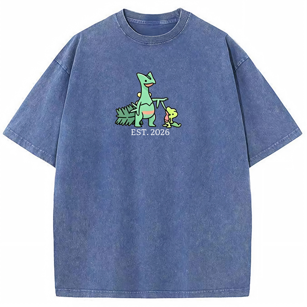 Cute Parent & Kid Sceptile Vintage Washed T-Shirt