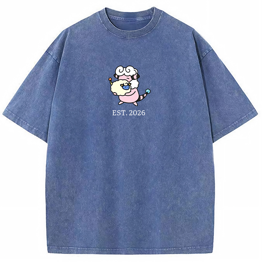Cute Parent & Kid Flaaffy Vintage Washed T-Shirt