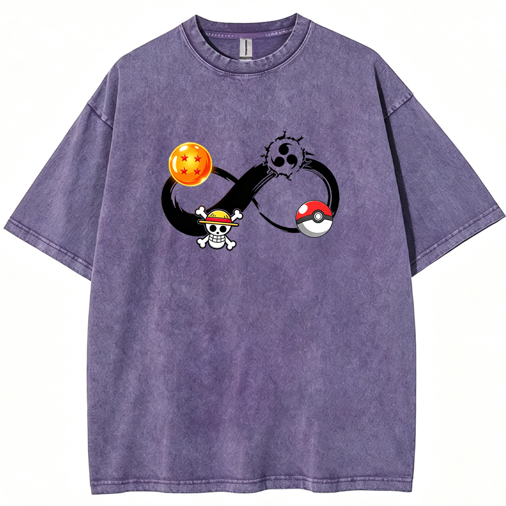 Multiverse Anime Symbol Infinity Fusion Cartoon Tee | Pokemon Anime