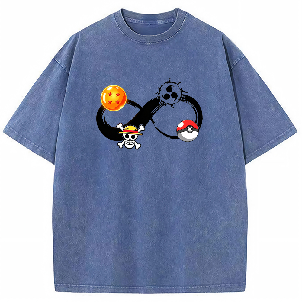 Multiverse Anime Symbol Infinity Fusion Cartoon Tee | Pokemon Anime