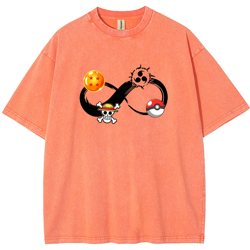Multiverse Anime Symbol Infinity Fusion Cartoon Tee | Pokemon Anime