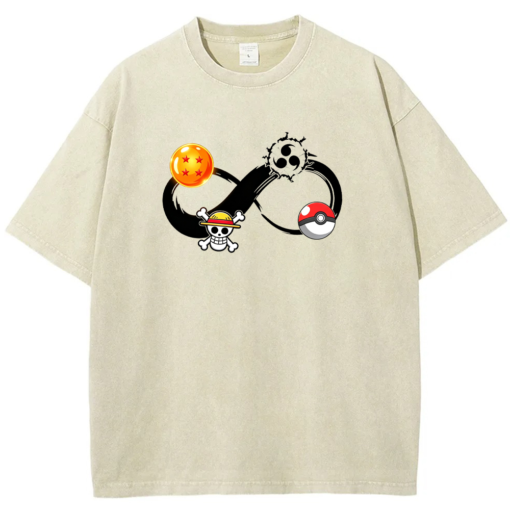 Multiverse Anime Symbol Infinity Fusion Cartoon Tee | Pokemon Anime