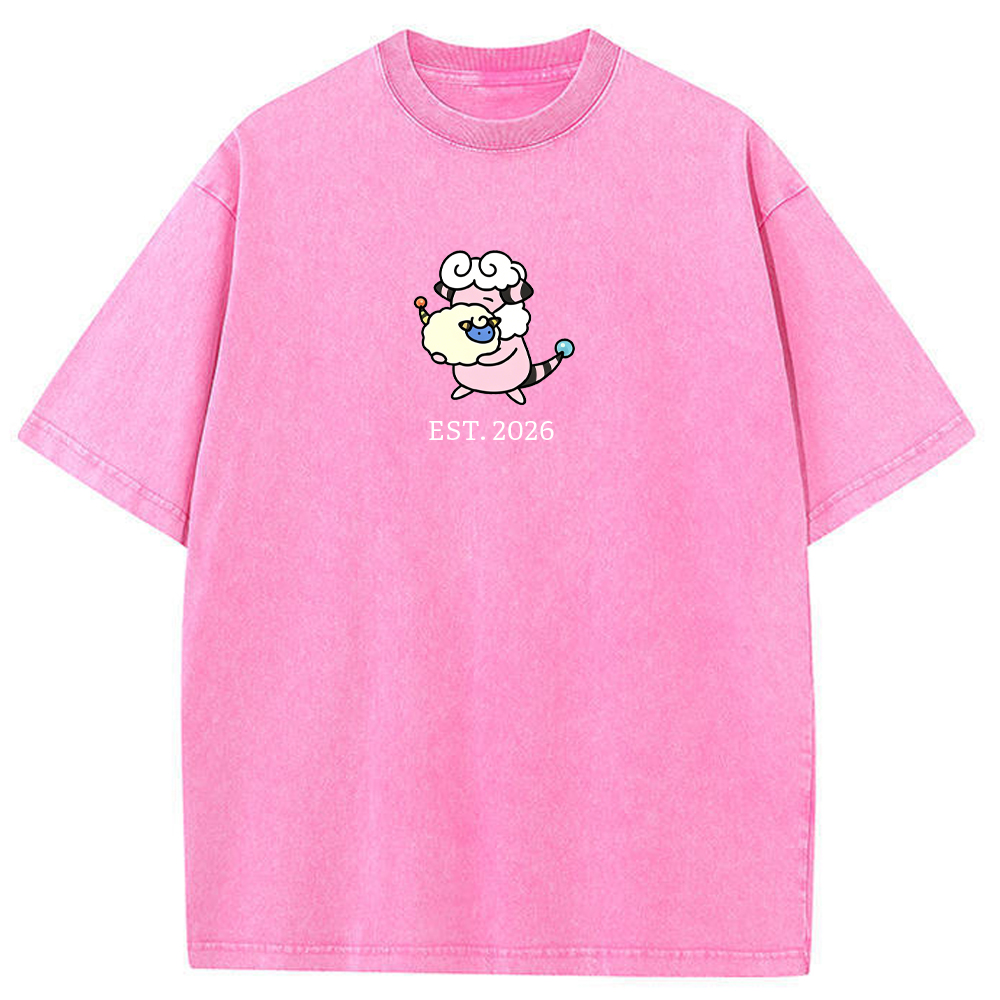 Cute Parent & Kid Flaaffy Vintage Washed T-Shirt