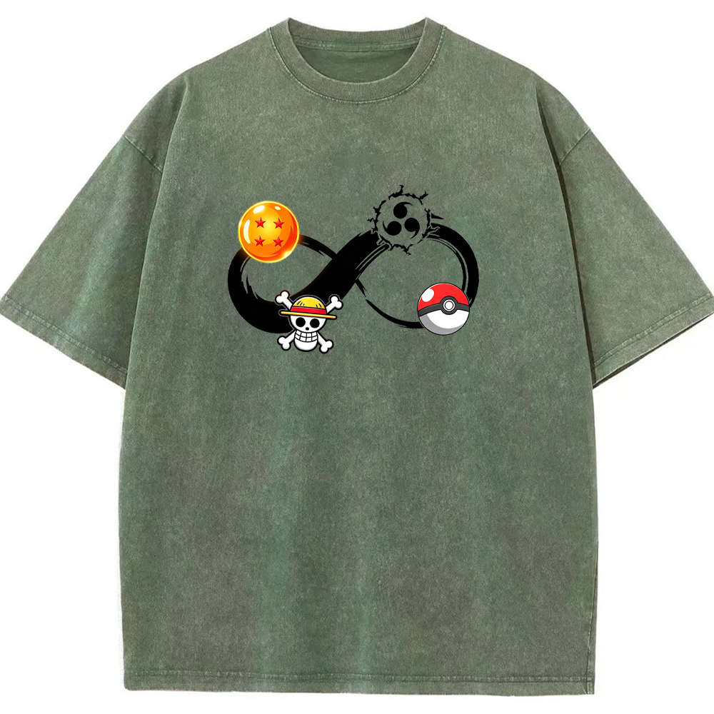 Multiverse Anime Symbol Infinity Fusion Cartoon Tee | Pokemon Anime