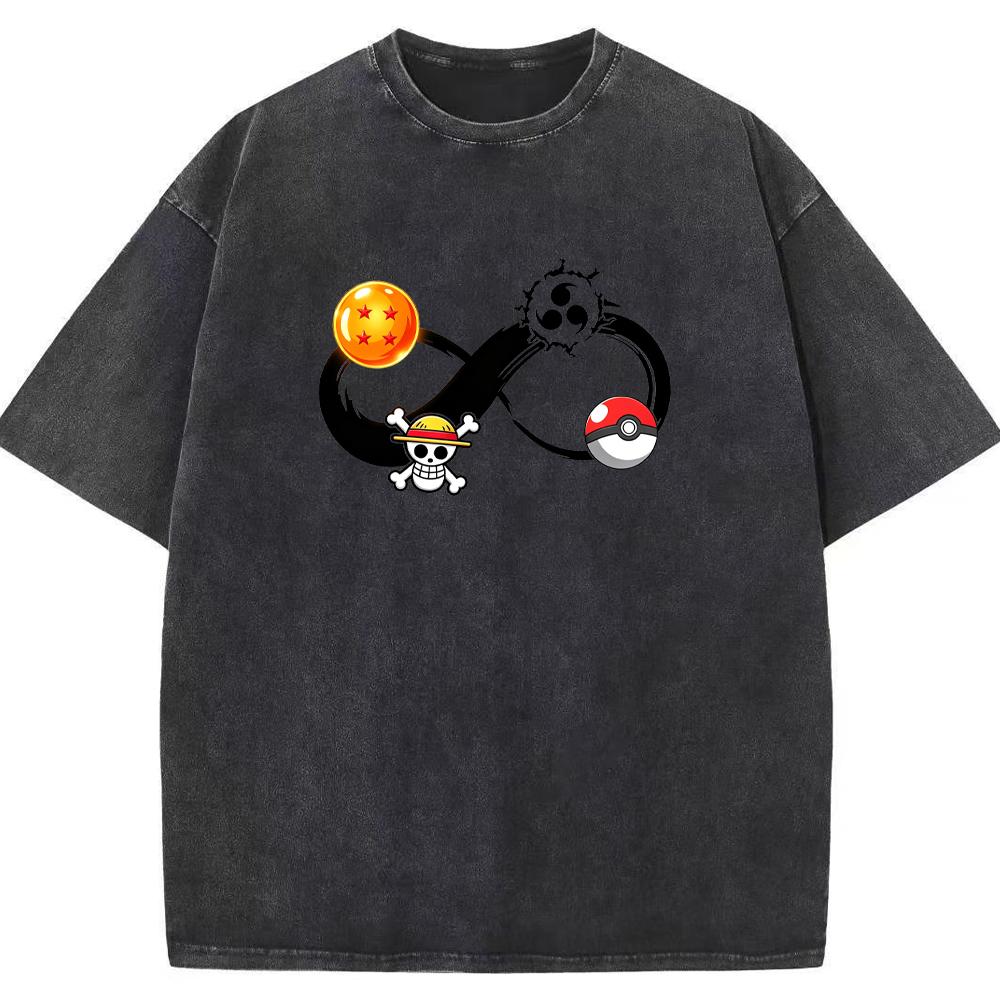 Multiverse Anime Symbol Infinity Fusion Cartoon Tee | Pokemon Anime