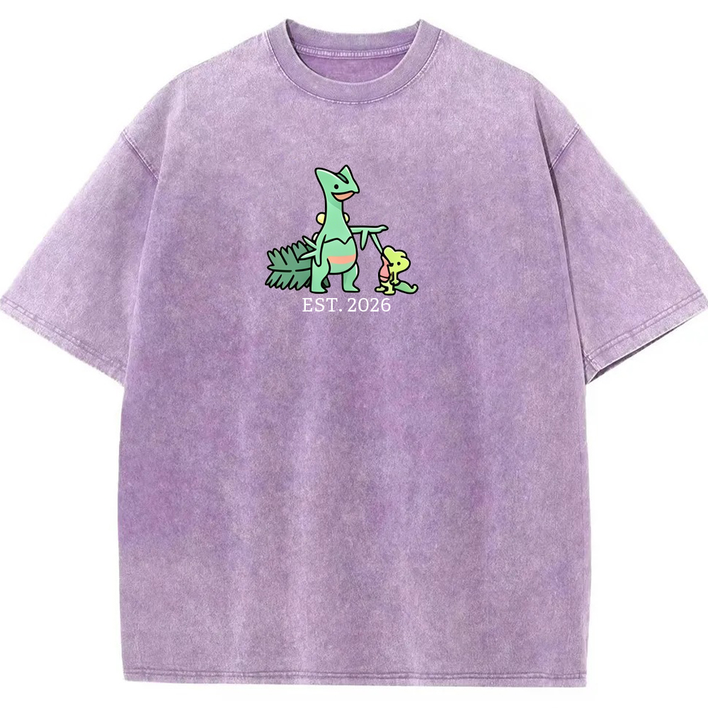 Cute Parent & Kid Sceptile Vintage Washed T-Shirt