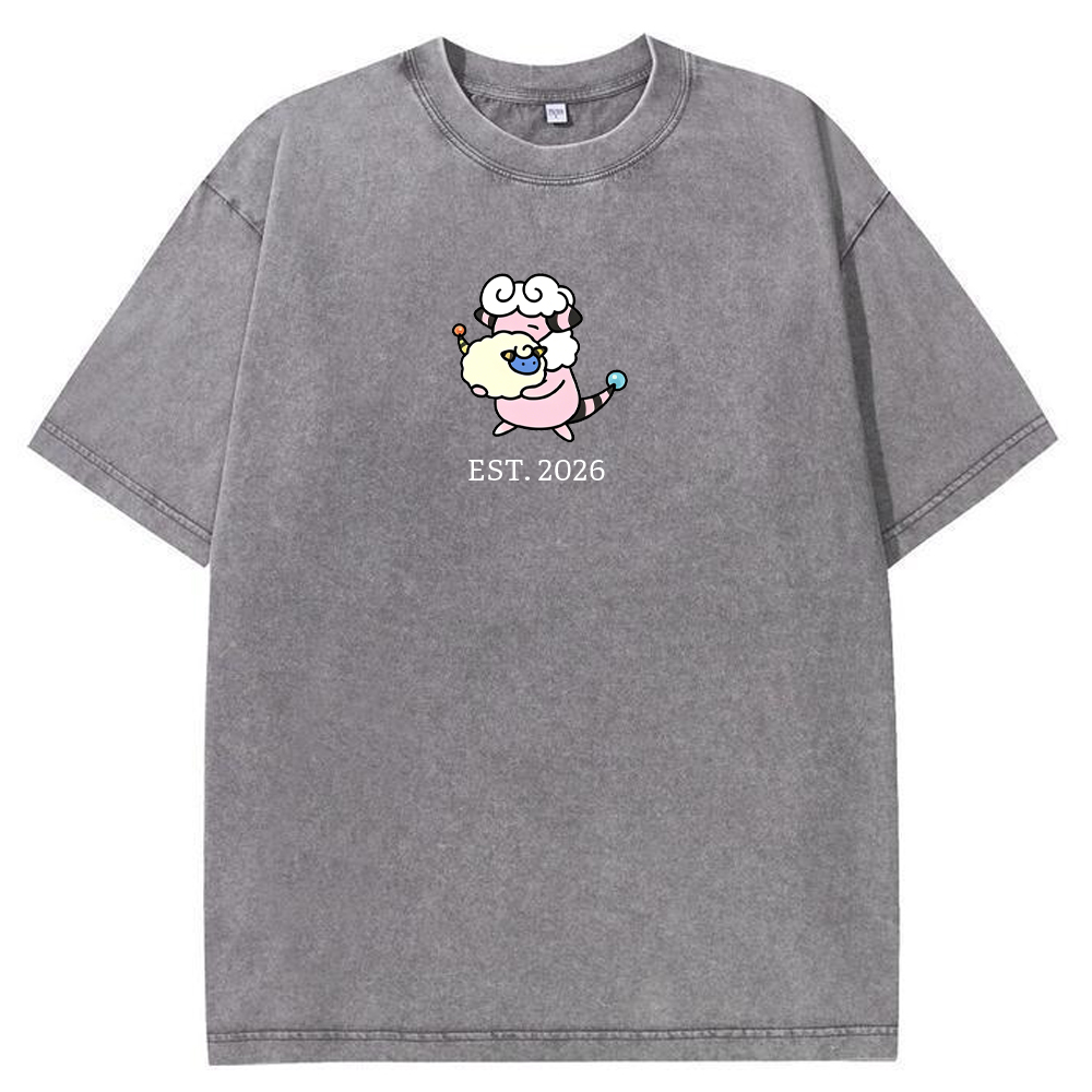 Cute Parent & Kid Flaaffy Vintage Washed T-Shirt