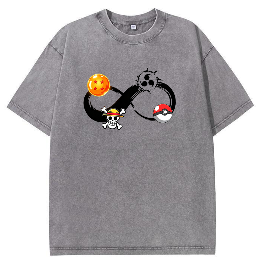 Multiverse Anime Symbol Infinity Fusion Cartoon Tee | Pokemon Anime