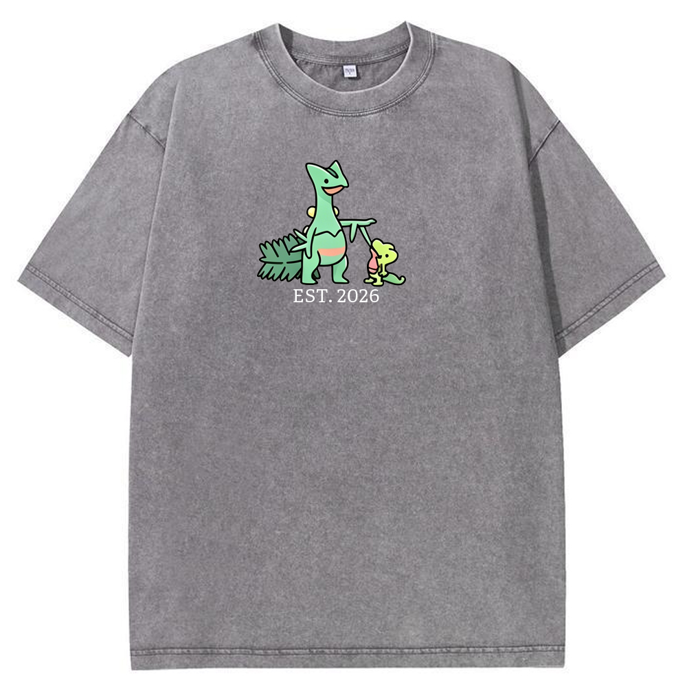 Cute Parent & Kid Sceptile Vintage Washed T-Shirt