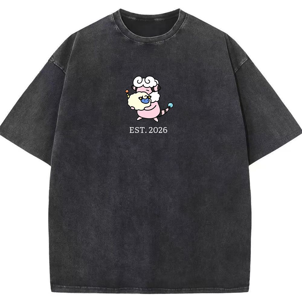 Cute Parent & Kid Flaaffy Vintage Washed T-Shirt