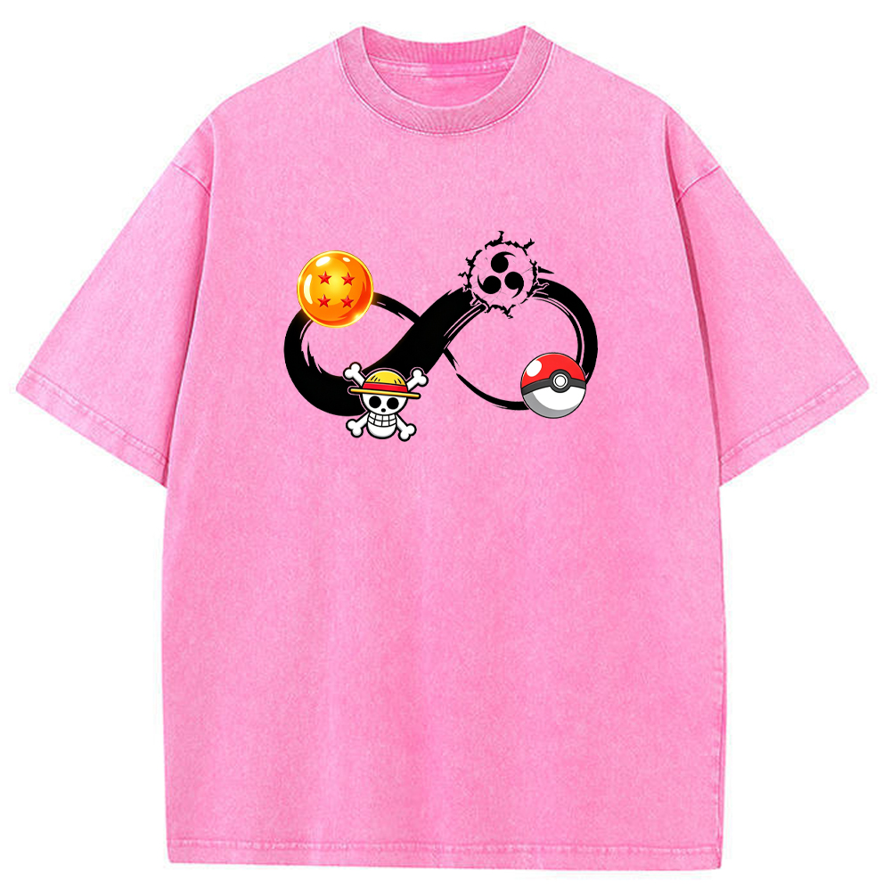 Multiverse Anime Symbol Infinity Fusion Cartoon Tee | Pokemon Anime