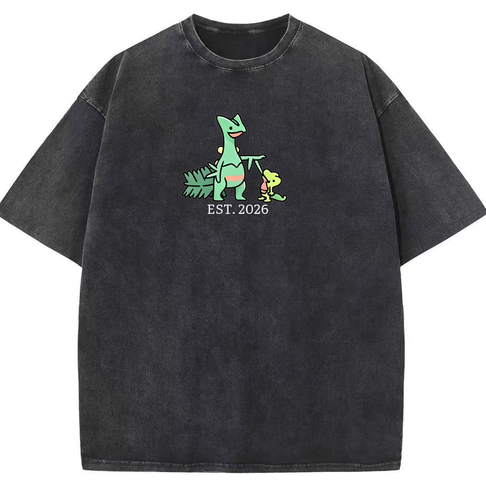 Cute Parent & Kid Sceptile Vintage Washed T-Shirt
