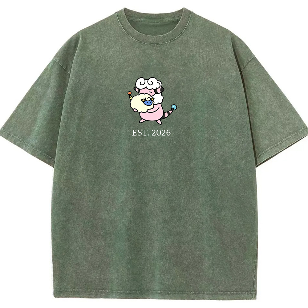Cute Parent & Kid Flaaffy Vintage Washed T-Shirt