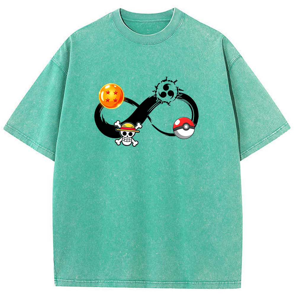 Multiverse Anime Symbol Infinity Fusion Cartoon Tee | Pokemon Anime