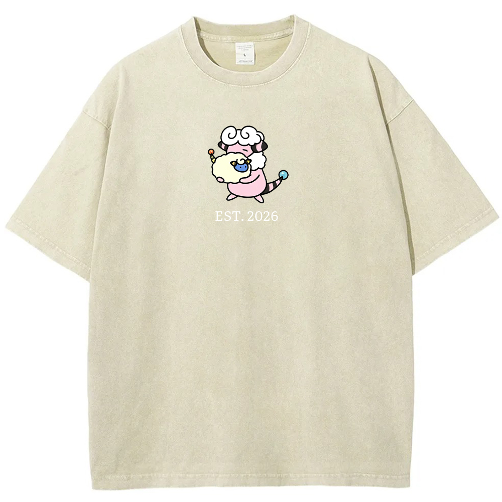 Cute Parent & Kid Flaaffy Vintage Washed T-Shirt