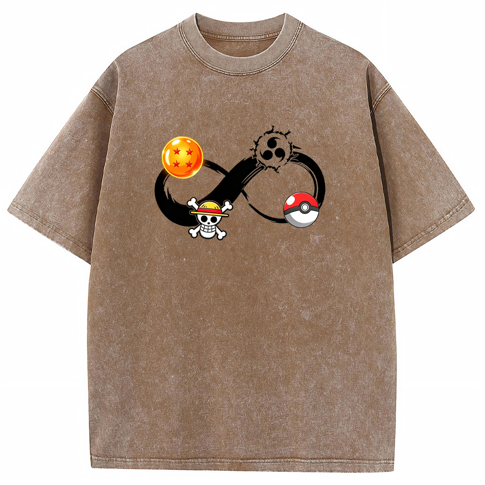 Multiverse Anime Symbol Infinity Fusion Cartoon Tee | Pokemon Anime