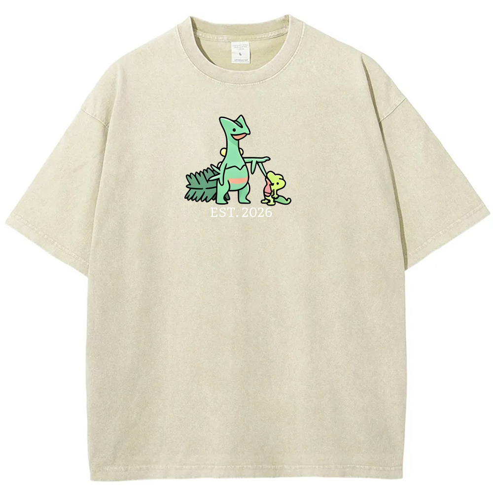 Cute Parent & Kid Sceptile Vintage Washed T-Shirt
