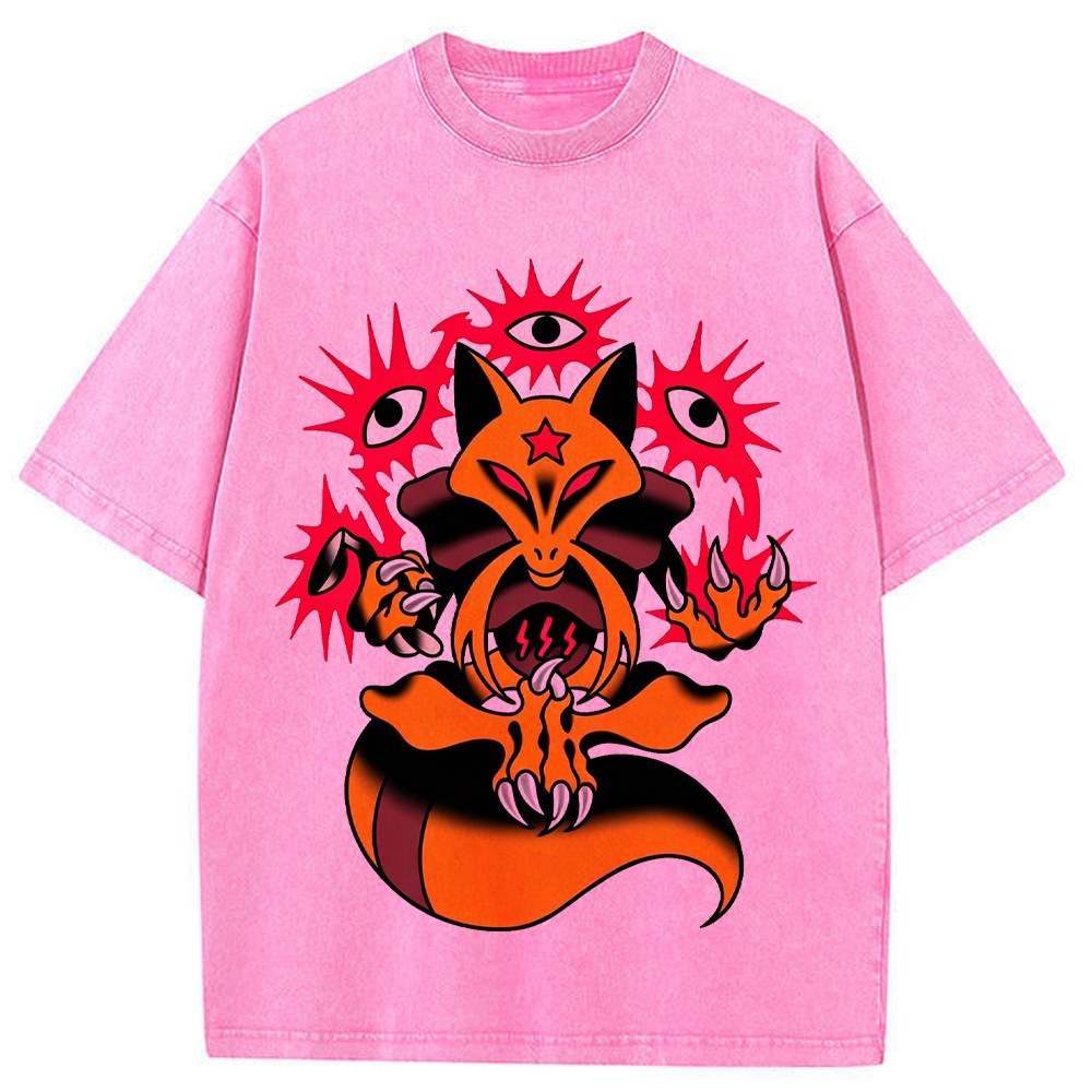 Bold Traditional Tattoo Kadabra Wash Vintage Tee | Pokemon Anime