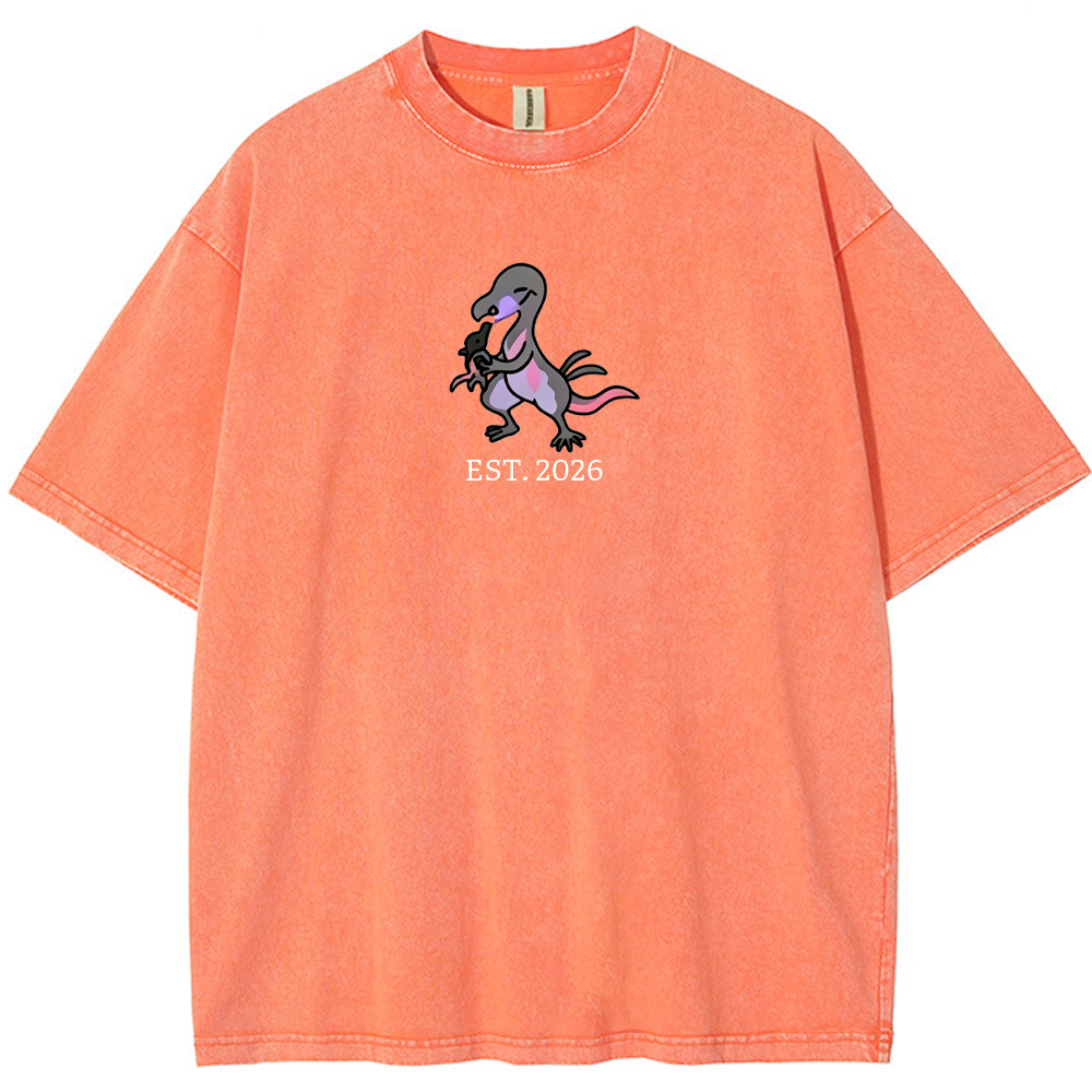 Cute Parent & Kid Salandit Vintage Washed T-Shirt