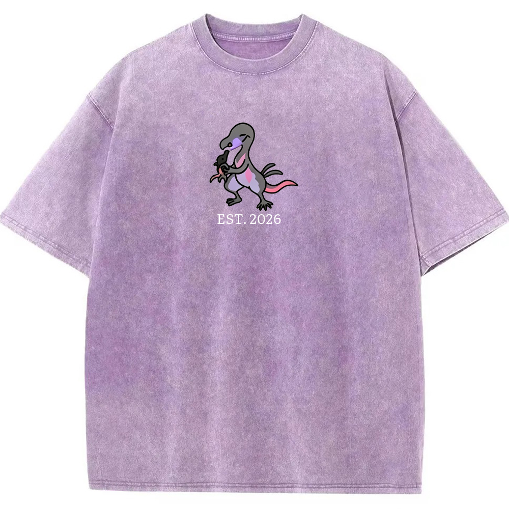 Cute Parent & Kid Salandit Vintage Washed T-Shirt