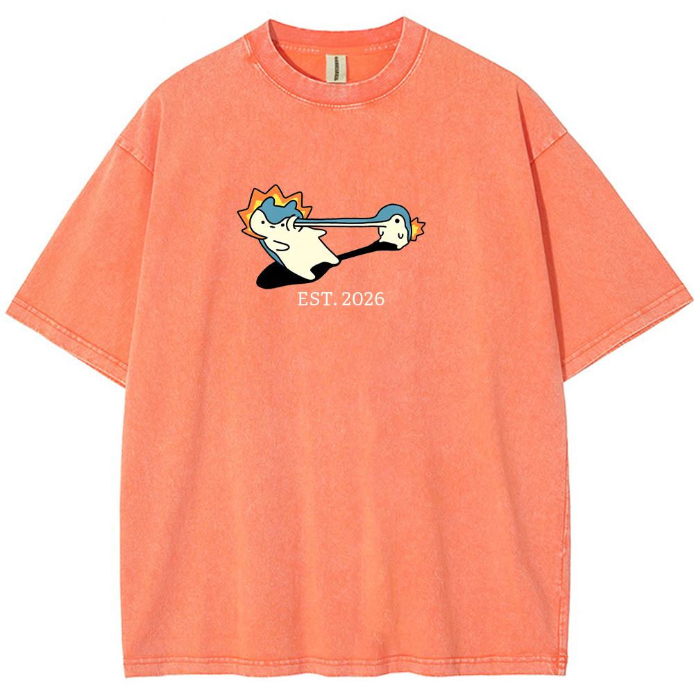 Cute Parent & Kid Quagsire Vintage Washed T-Shirt