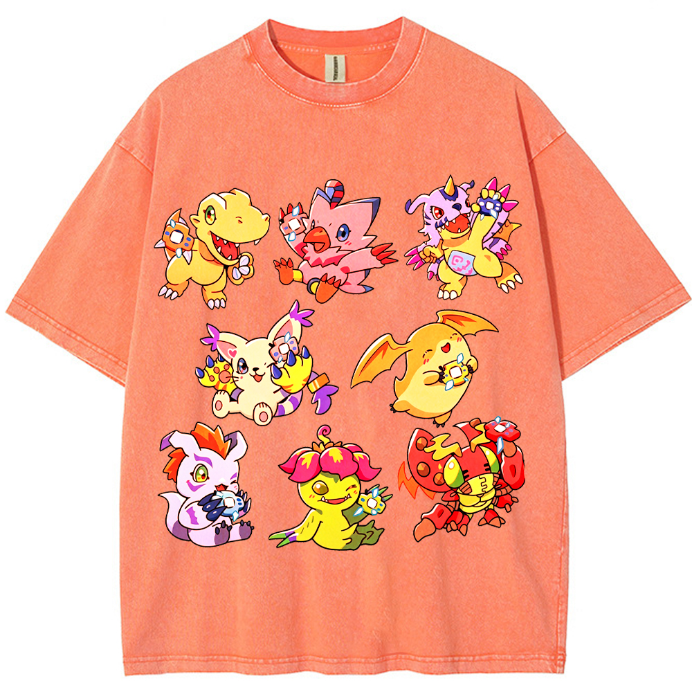 Digimon Adventure Crew Cartoon Tee | Pokemon Anime