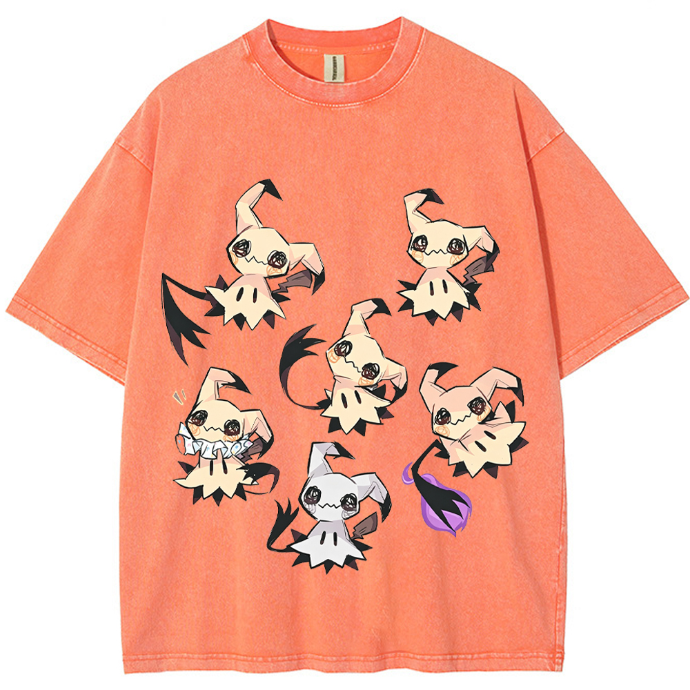 Multiple Poses Mimikyu Cartoon Tee | Pokemon Anime