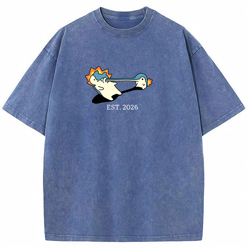 Cute Parent & Kid Quagsire Vintage Washed T-Shirt