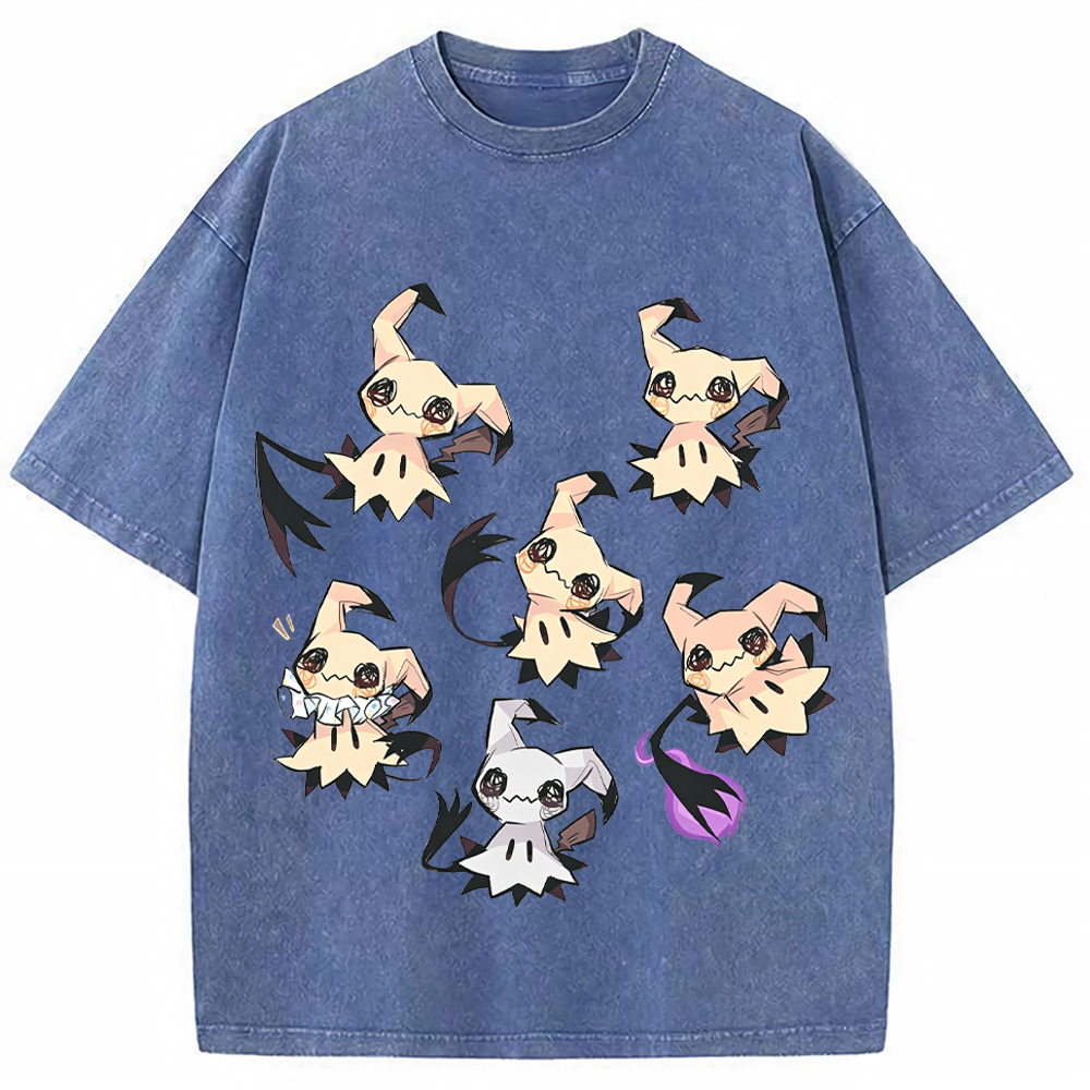 Multiple Poses Mimikyu Cartoon Tee | Pokemon Anime