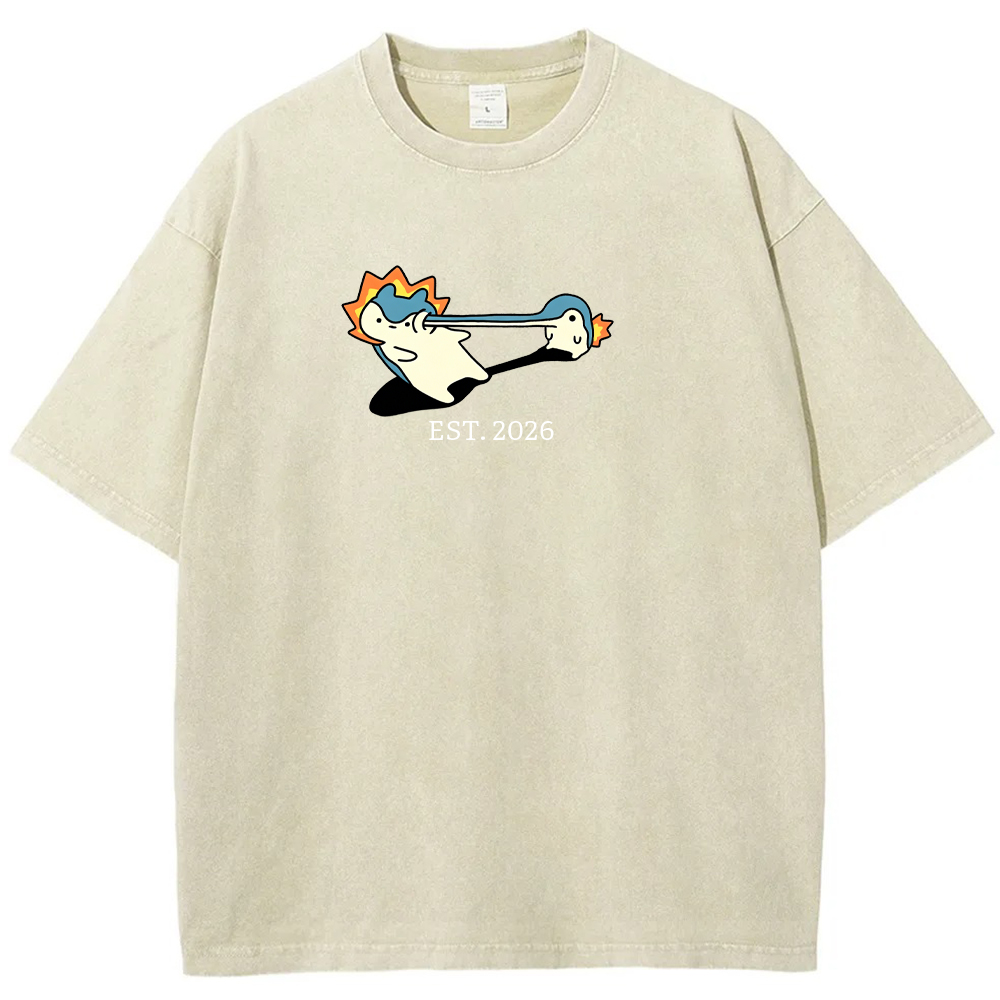 Cute Parent & Kid Quagsire Vintage Washed T-Shirt