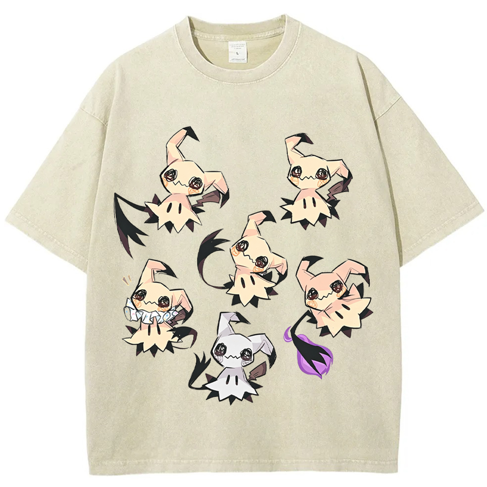 Multiple Poses Mimikyu Cartoon Tee | Pokemon Anime