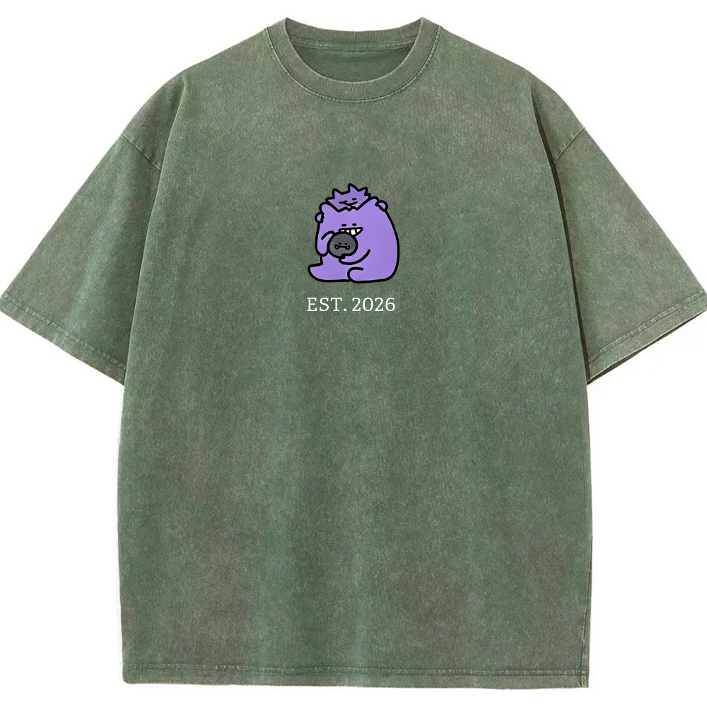 Cute Parent & Kid Koffing Vintage Washed T-Shirt