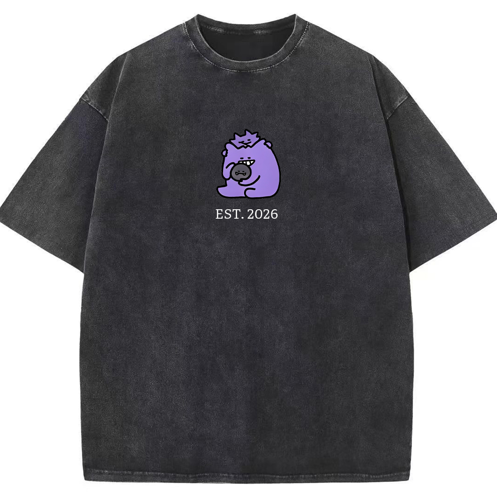 Cute Parent & Kid Koffing Vintage Washed T-Shirt