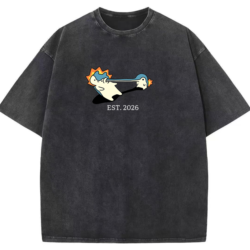 Cute Parent & Kid Quagsire Vintage Washed T-Shirt