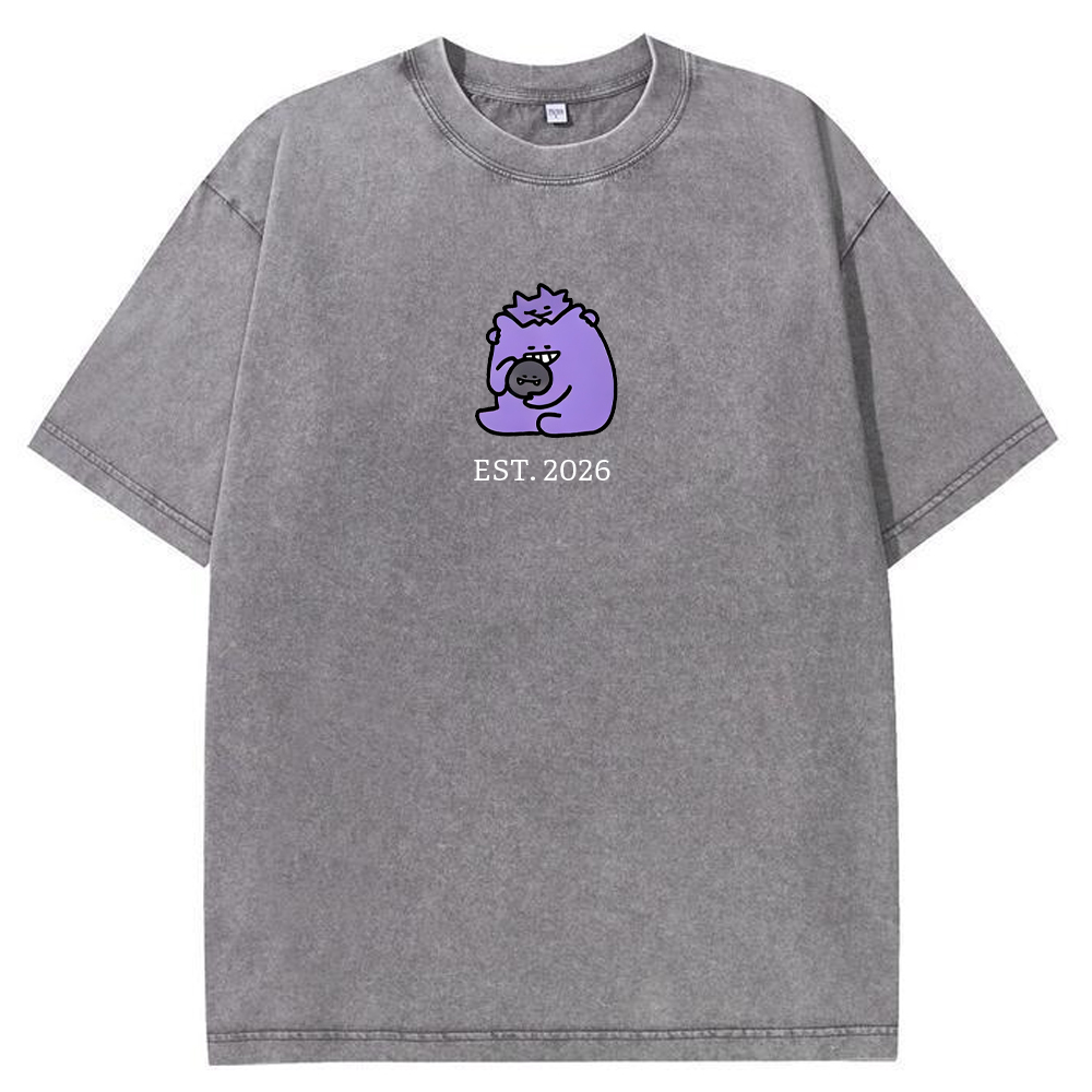 Cute Parent & Kid Koffing Vintage Washed T-Shirt